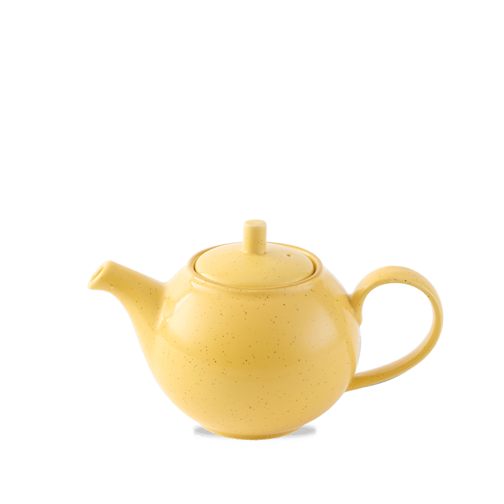 Stonecast 15 oz. Mustard Seed Yellow Teapot
