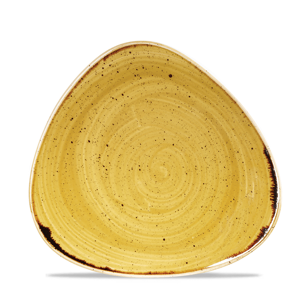 Stonecast 9" Mustard Seed Yellow Coupe Plate