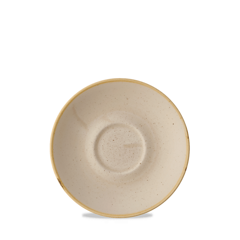 Stonecast 6.25" Nutmeg Cream Cappuccino Saucer