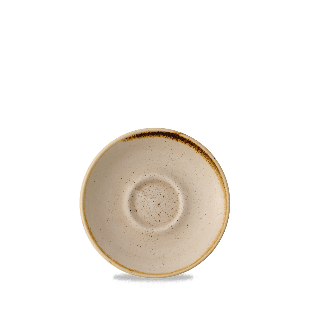 Stonecast 4.5" Nutmeg Cream Espresso Saucer