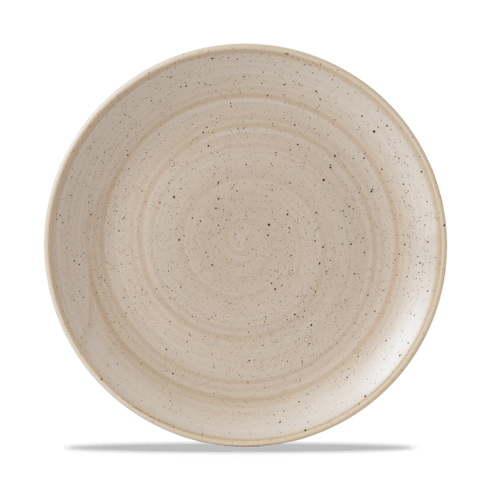 Stonecast 10 1/4" Nutmeg Cream Evolve Coupe Plate