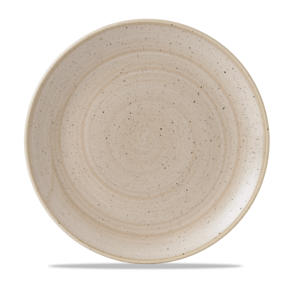 Stonecast 11 1/4" Nutmeg Cream Evolve Coupe Plate