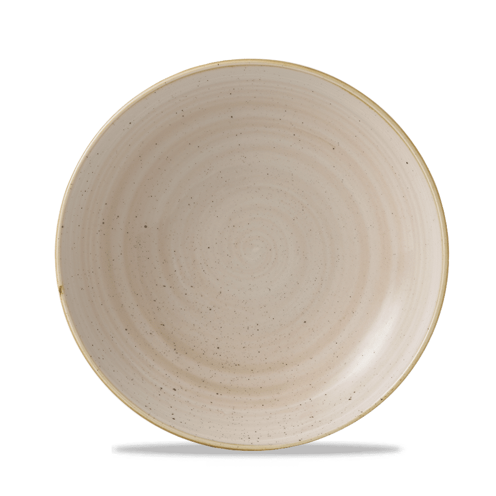 Stonecast 40 oz. Nutmeg Cream Evolve Coupe Bowl
