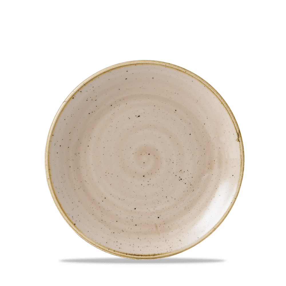 Stonecast 6 1/2" Nutmeg Cream Evolve Coupe Plate
