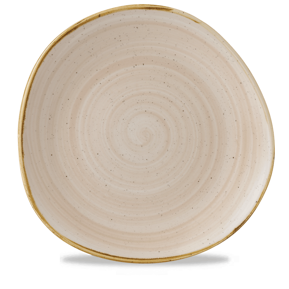 Stonecast 11 1/4" Nutmeg Cream Organic Round Plate