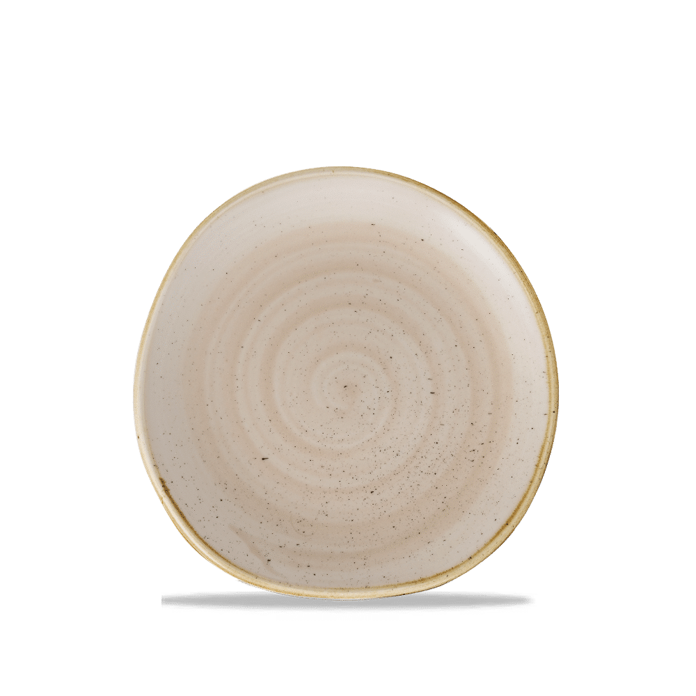 Stonecast 7 1/4" Nutmeg Cream Organic Round Plate