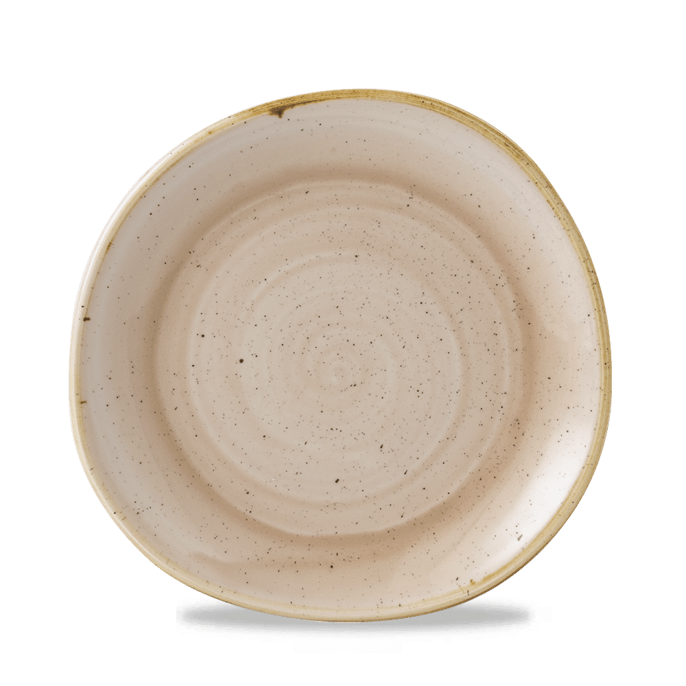 Stonecast 8-1/4" Nutmeg Cream Organic Round Plate