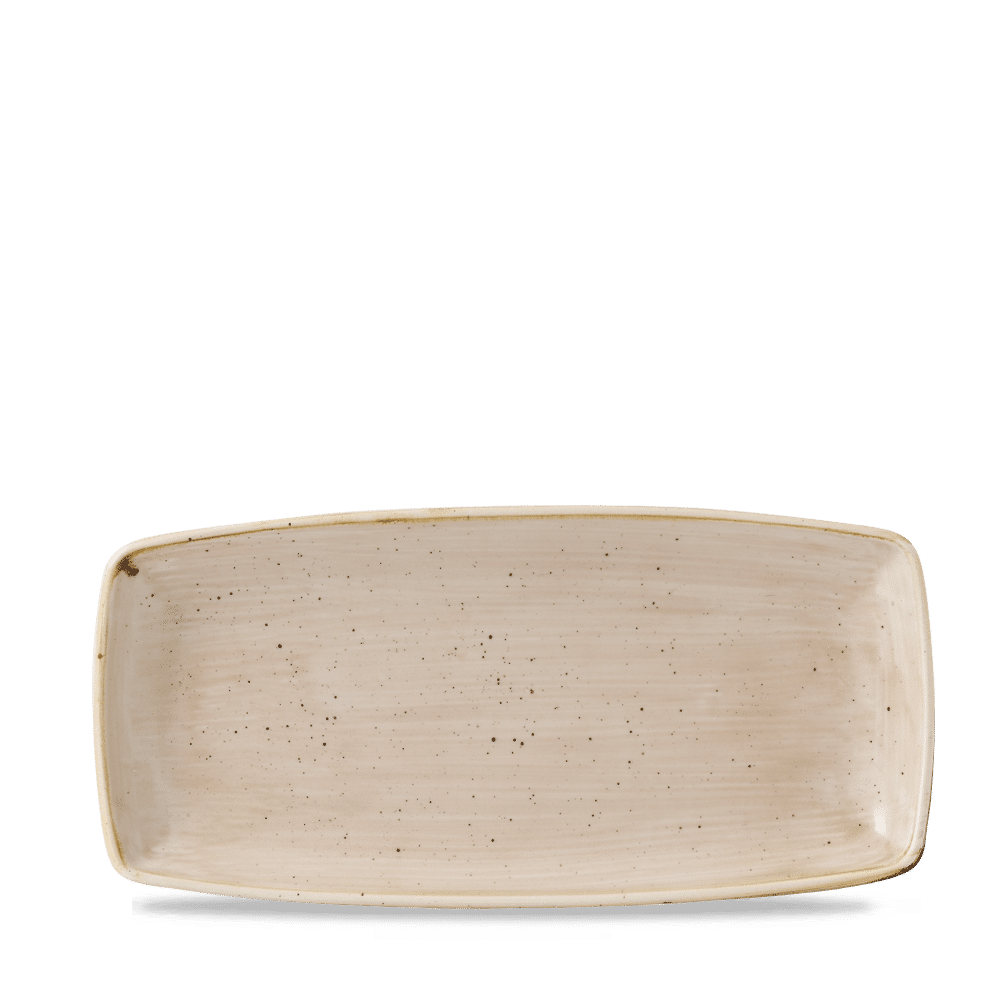 Stonecast 11 3/4" x 6" Nutmeg Cream Oblong Plate