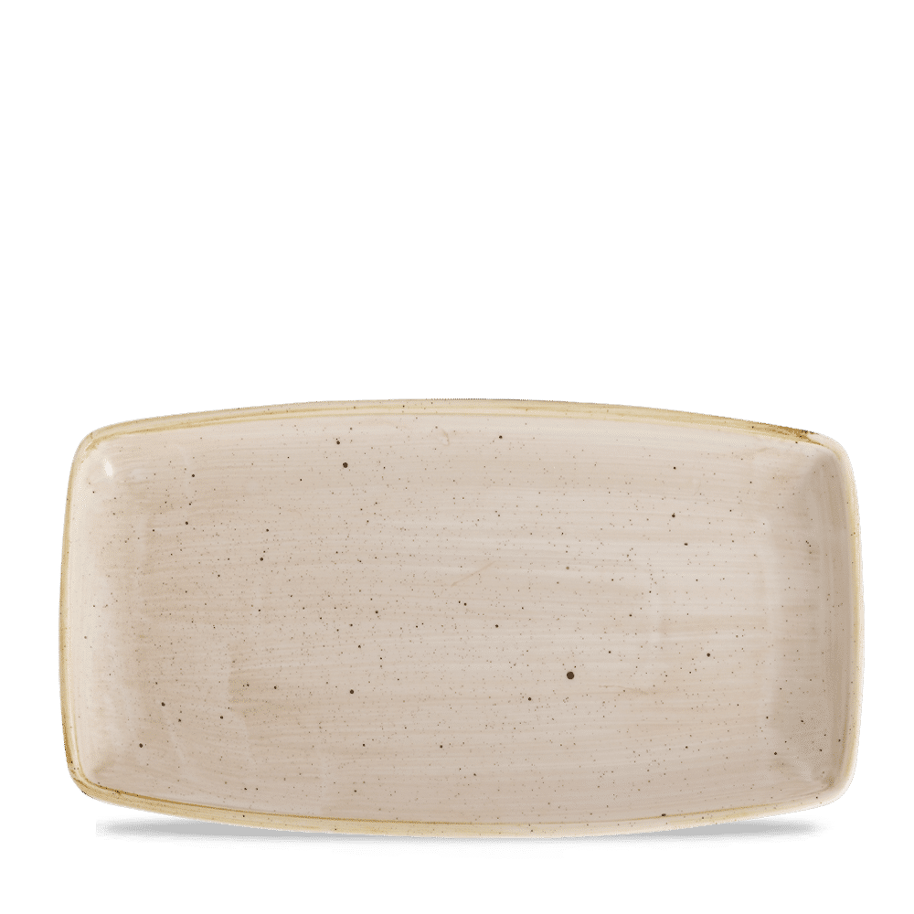 Stonecast 14" x 7 1/4" Nutmeg Cream Oblong Plate