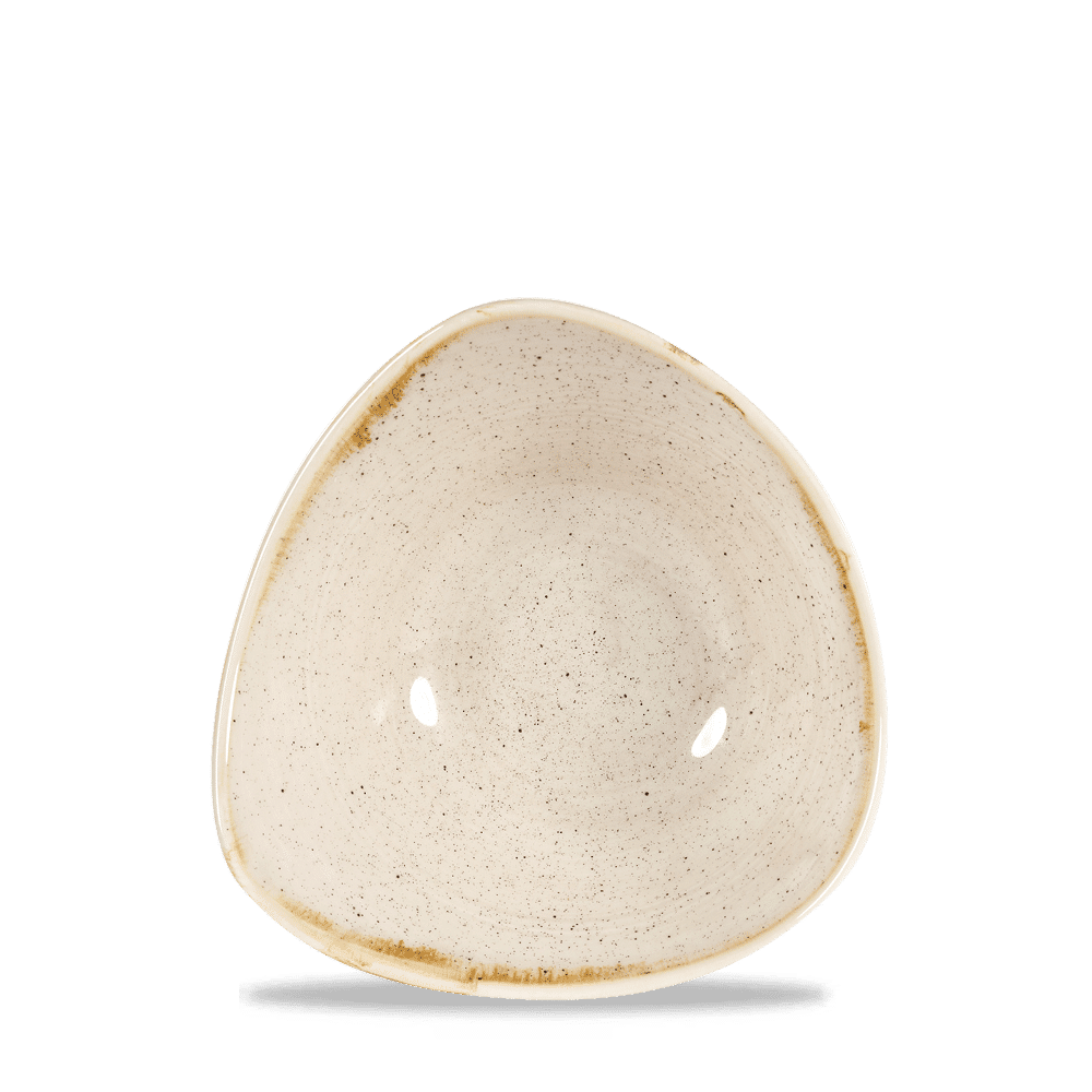 Stonecast 9 oz. Nutmeg Cream Triangle Bowl