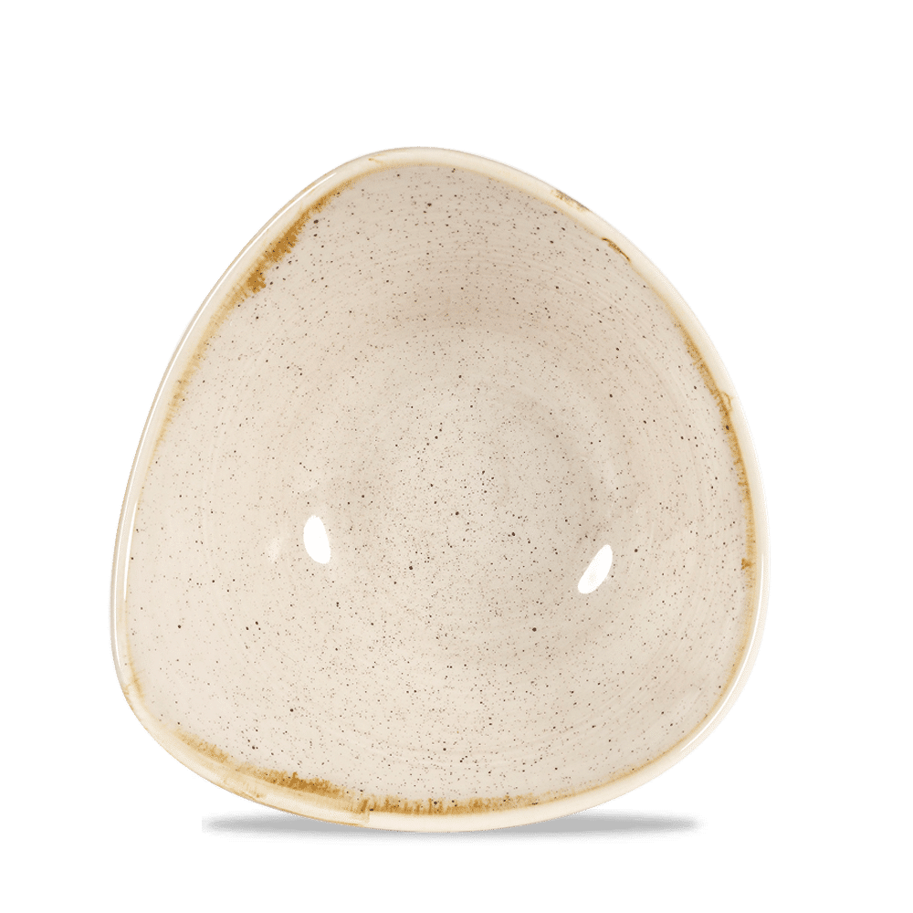 Stonecast 13 oz. Nutmeg Cream Triangle Bowl