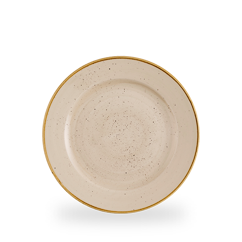 Stonecast 10 1/4" Nutmeg Cream Round Plate