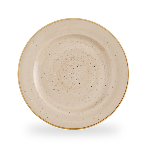 Stonecast 12" Nutmeg Cream Round Plate