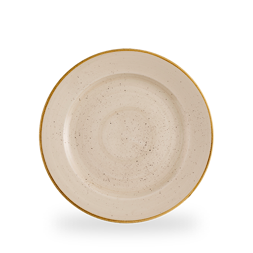 Stonecast 10 7/8" Nutmeg Cream Round Plate