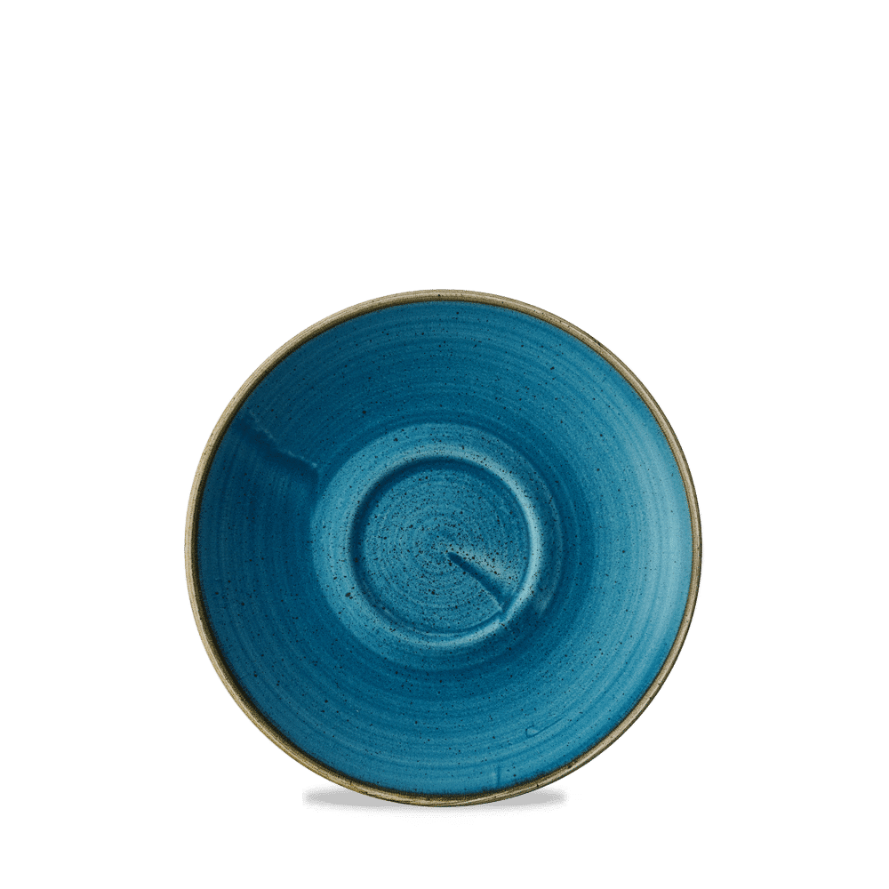 Stonecast 6.25" Java Blue Cappuccino Saucer