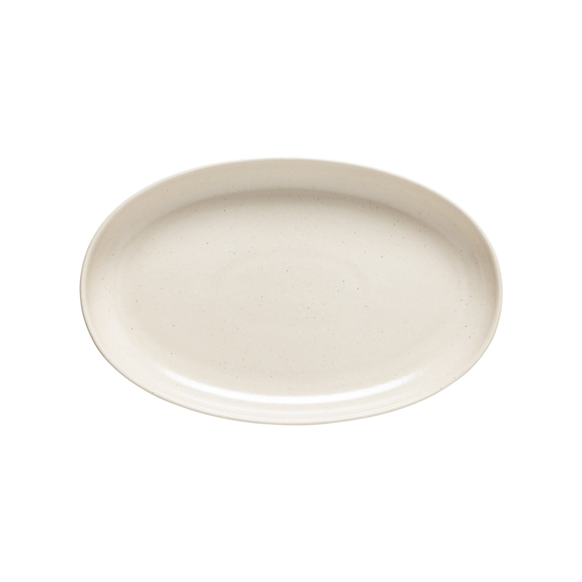 Pacifica Oval Platter, 13", Vanilla