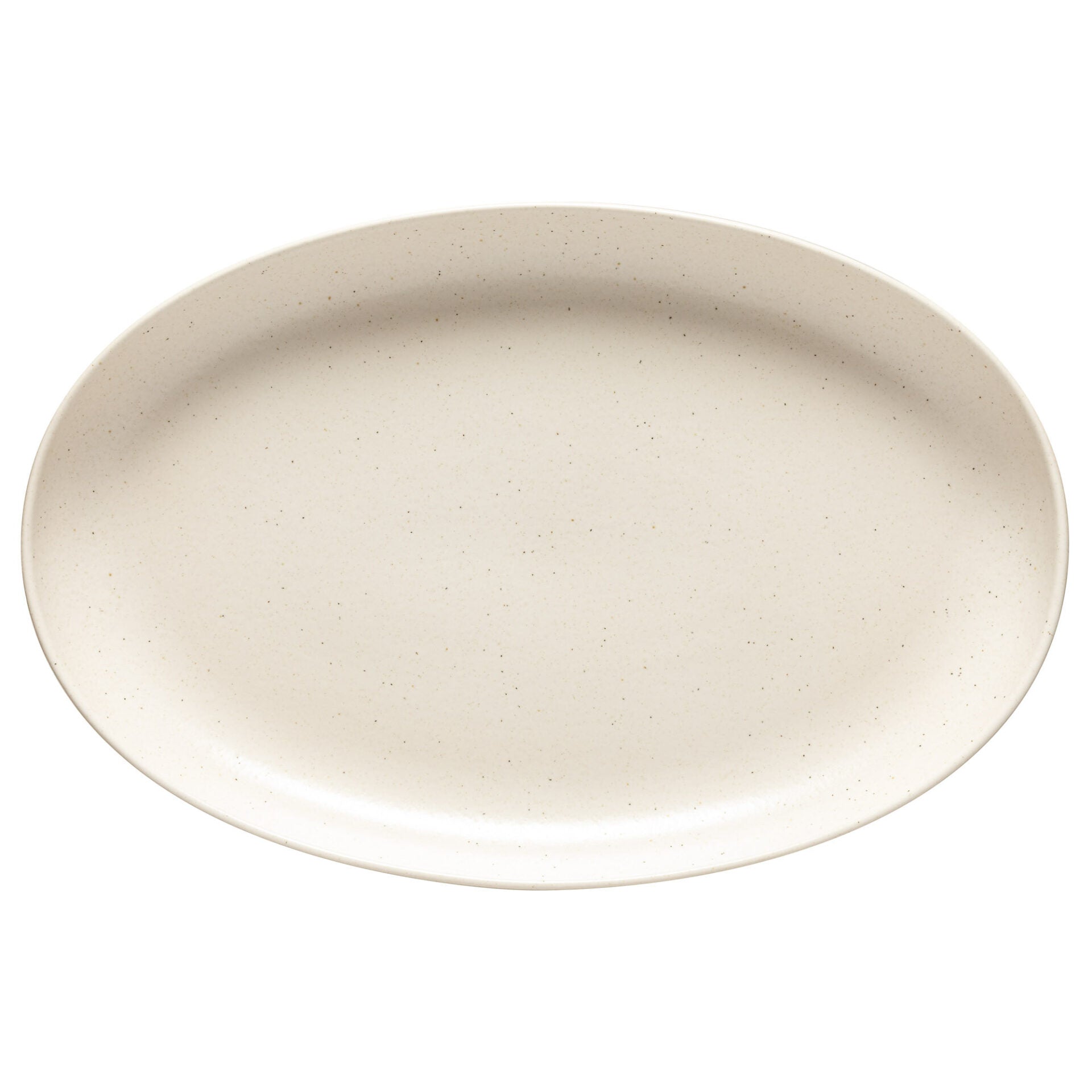 Pacifica Oval Platter, 16", Vanilla