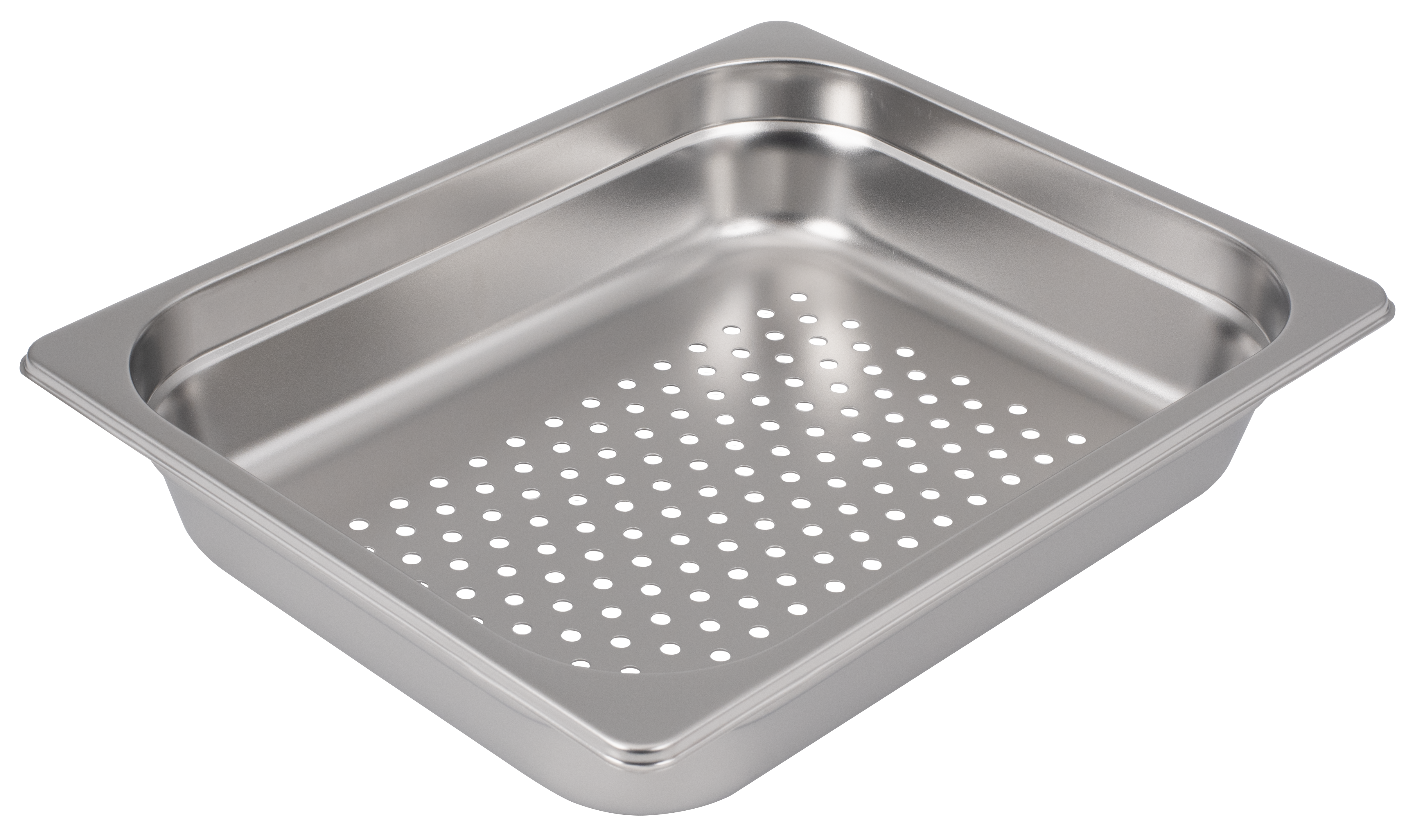 Steam Table Pan, Half Size, 2.5"D, Perforated, Anti-Jam, 25 Gauge