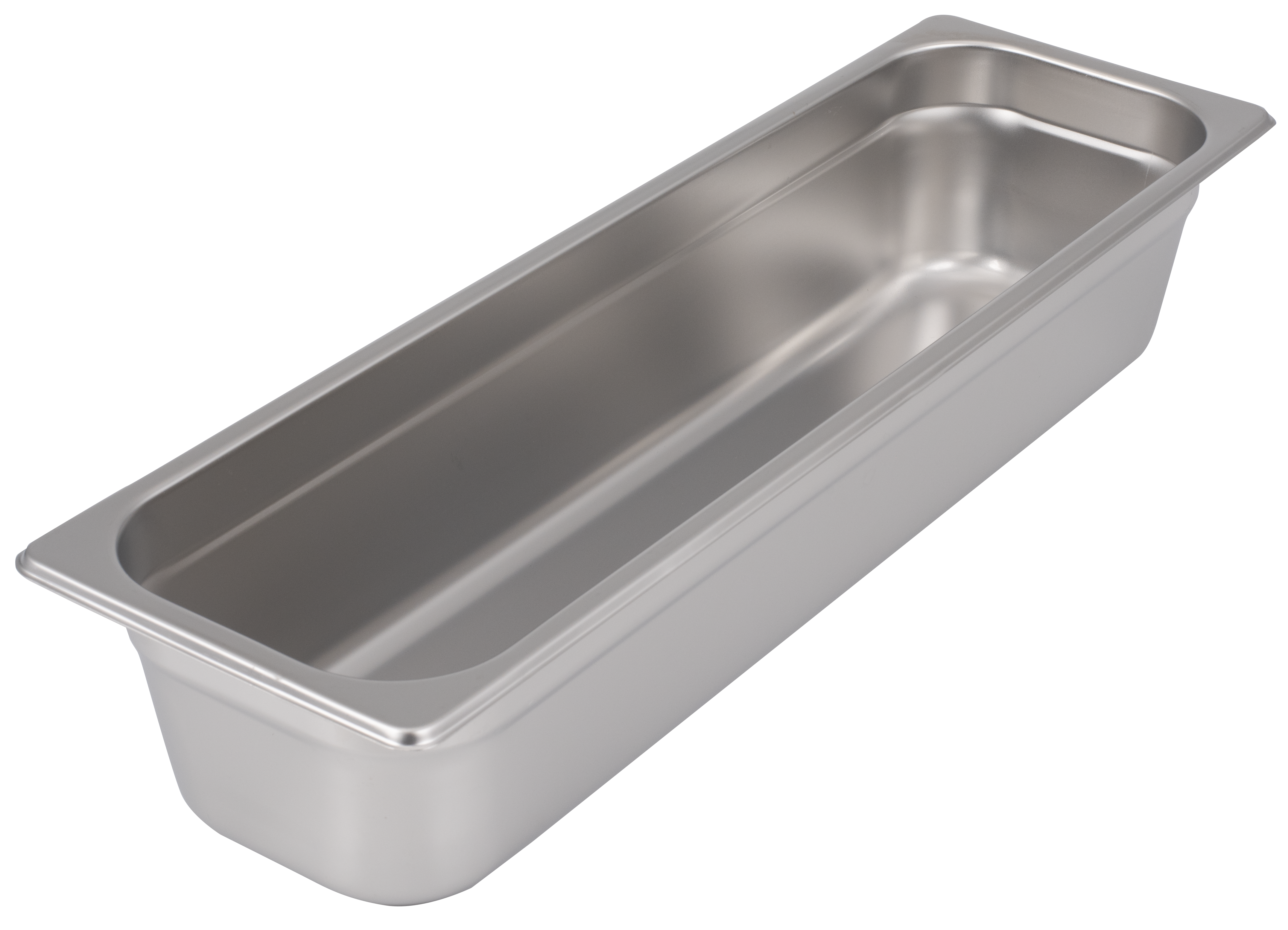 Steam Table Pan, Half Size Long, 4"D, Anti-Jam, 25 Gauge