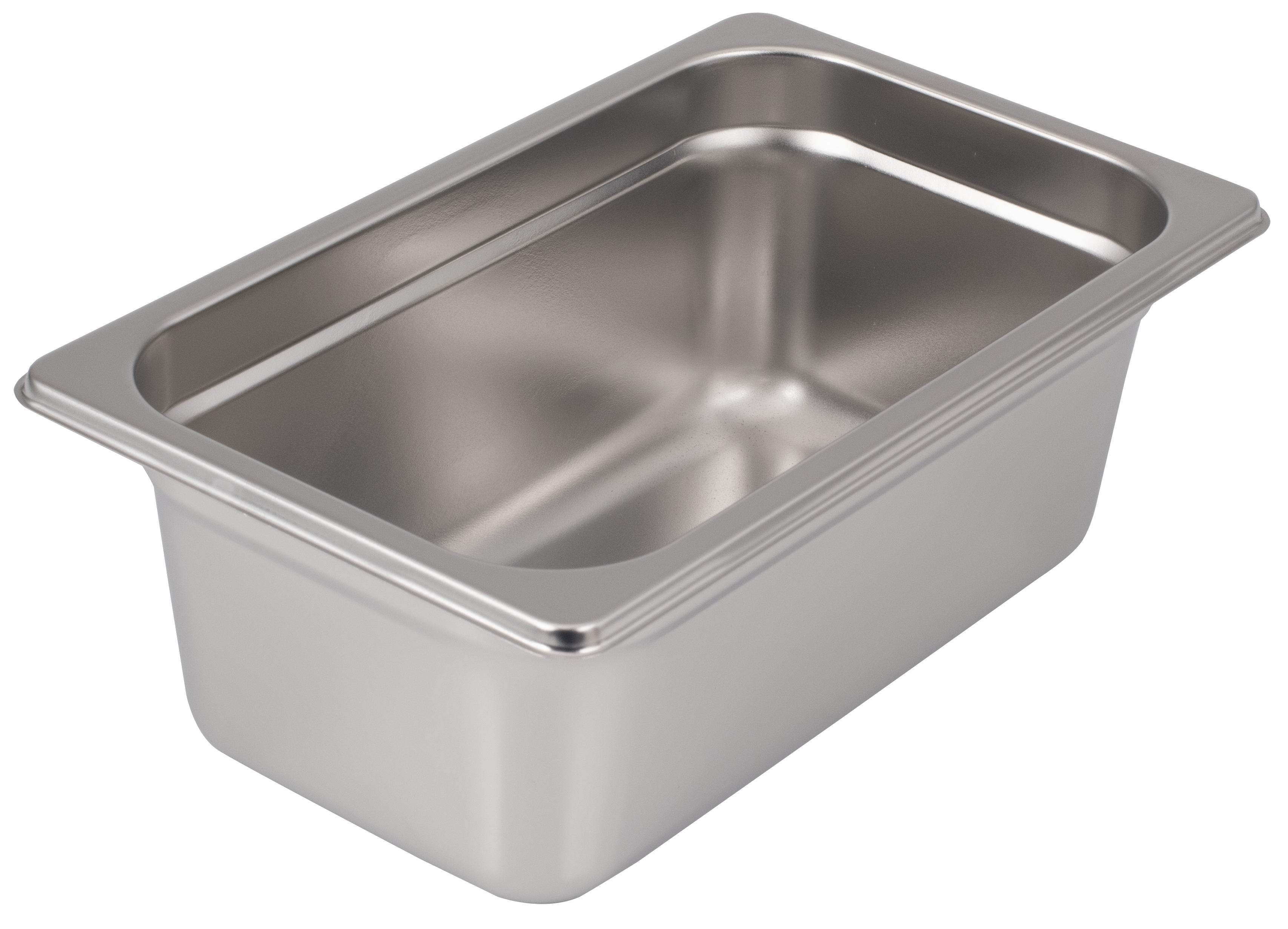 Steam Table Pan, 1/4 Size, 4"D, Anti-Jam, 25 Gauge