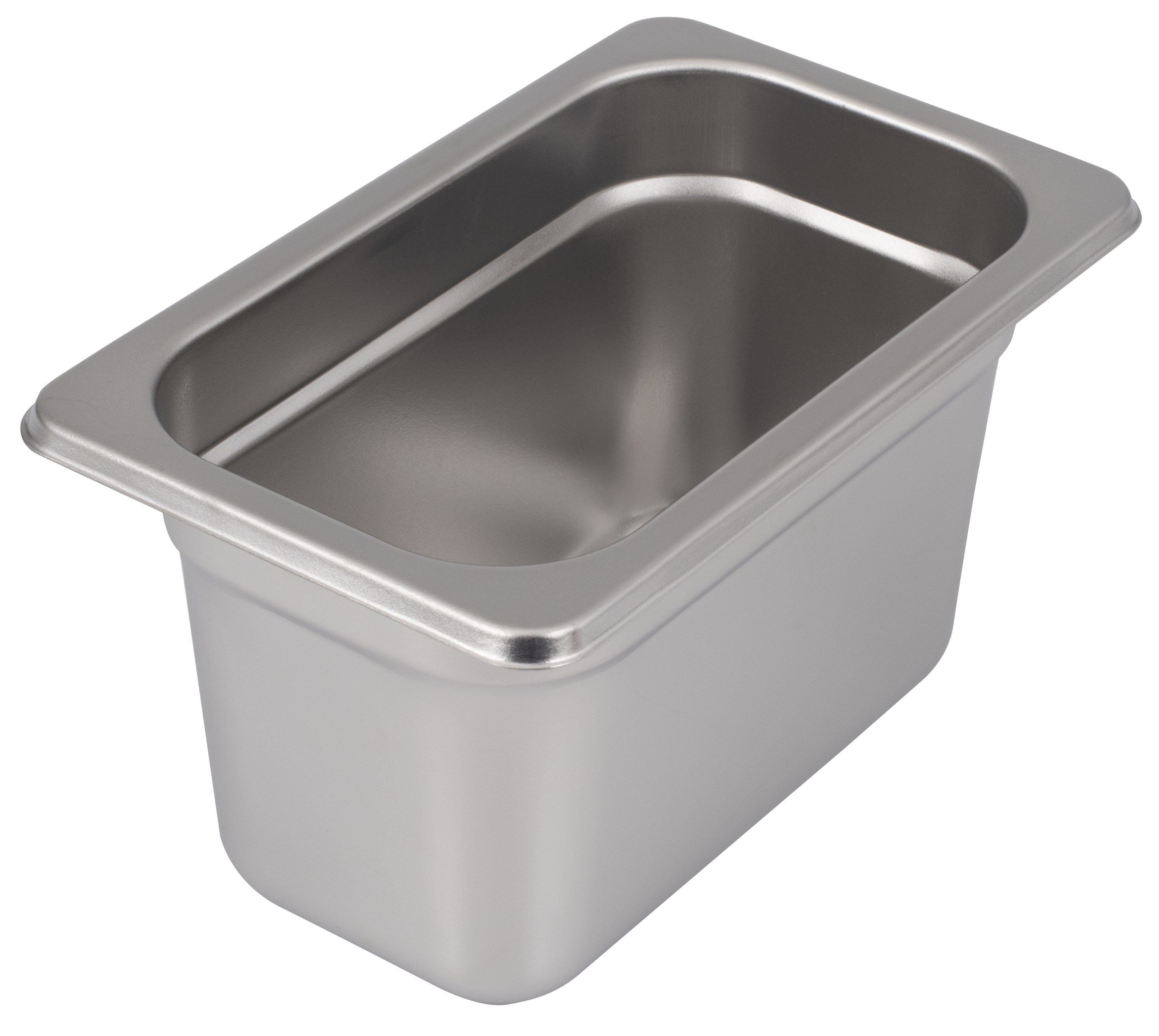 Steam Table Pan, 1/9 Size, 4"D, Anti-Jam, 25 Gauge