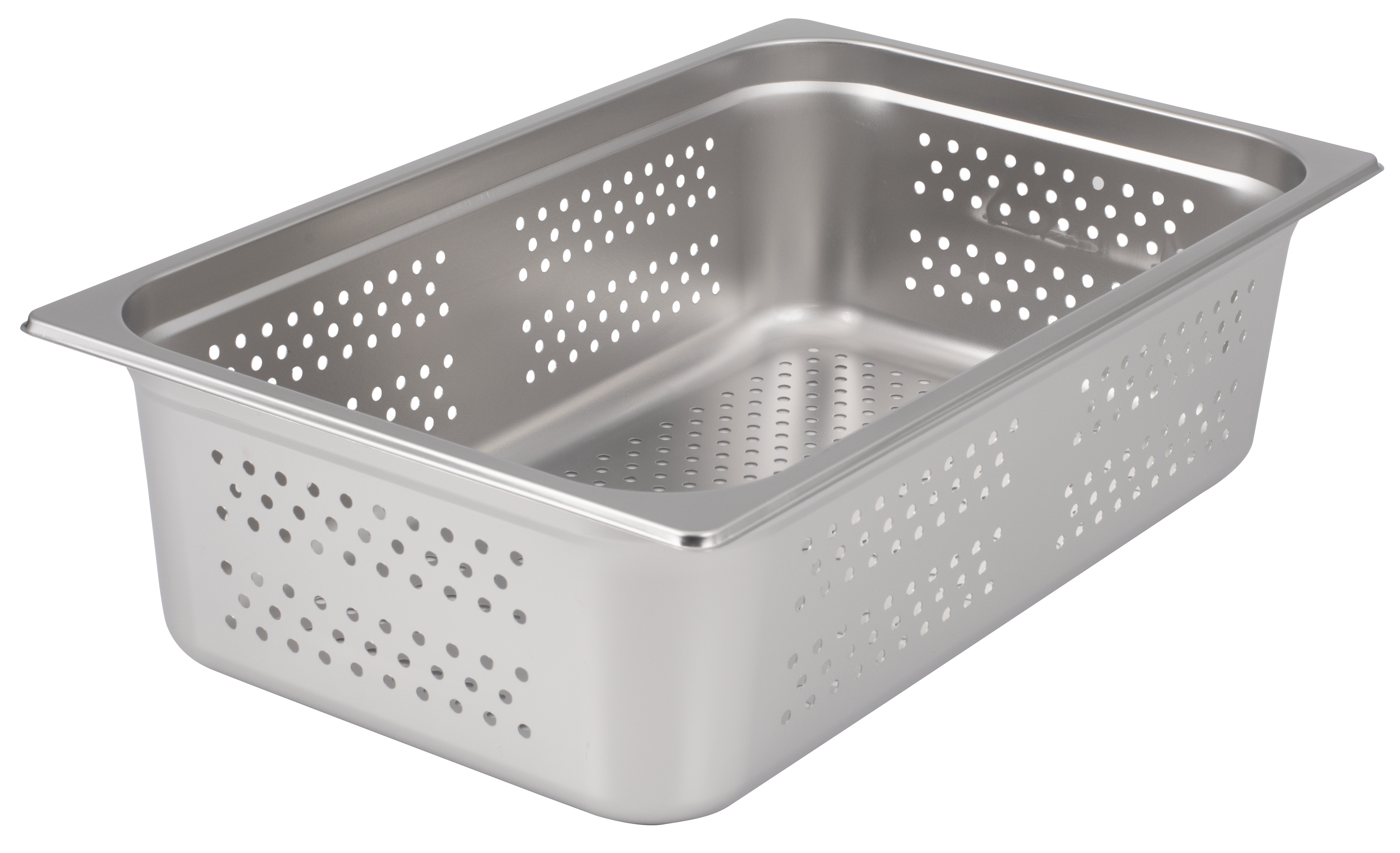 Steam Table Pan, Full Size, 6"D, Perforated, Anti-Jam, 25 Gauge