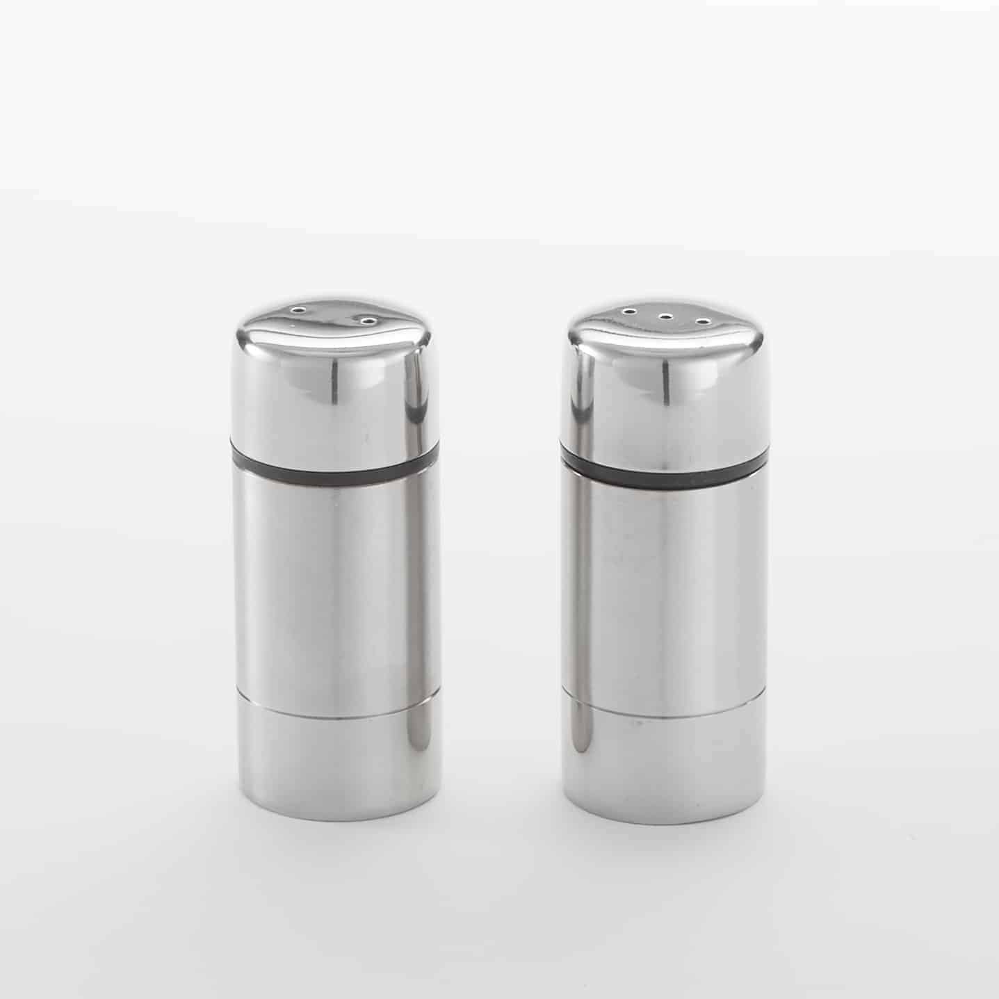 1 oz. Salt & Pepper Set, Stainless Steel