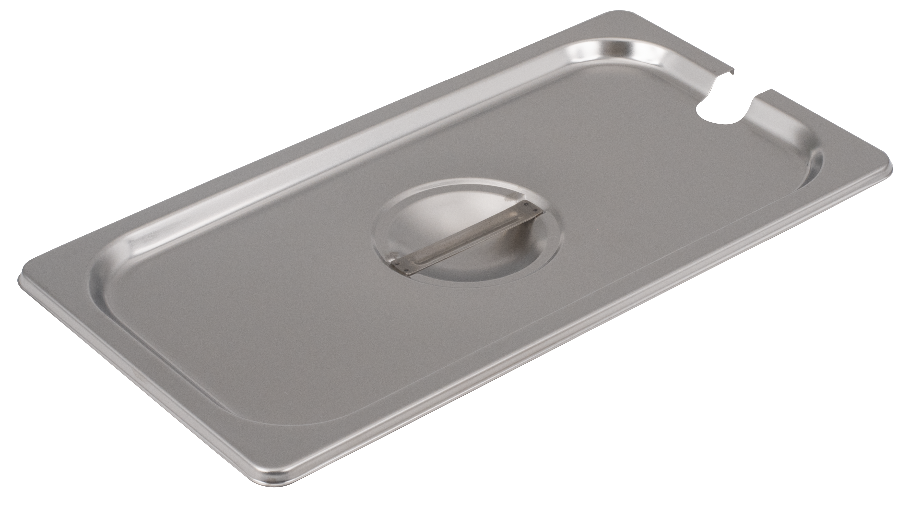 Cover for Steam Table Pan, 1/3 Size, Slotted, 22 Gauge