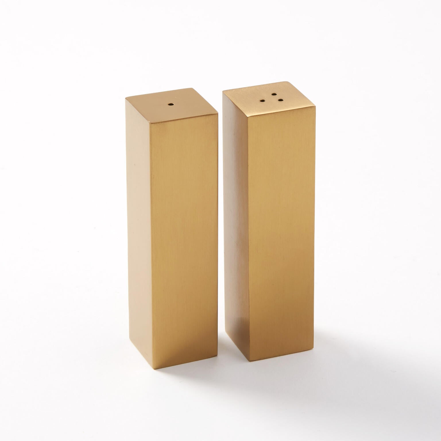 3 oz. Salt & Pepper Shaker Set, Satin Gold Finish