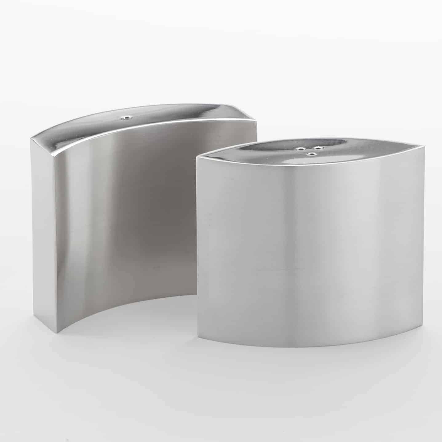 4 oz. Oval Salt & Pepper Shaker Set, Stainless Steel