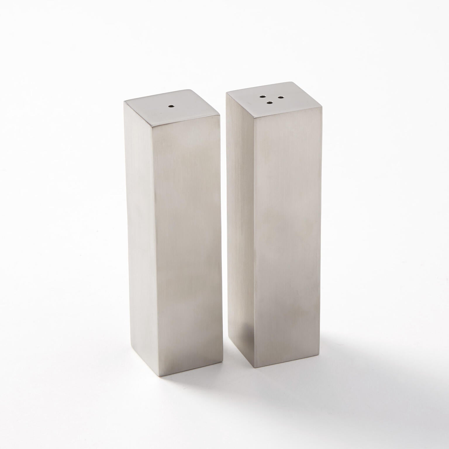 2 oz. Salt & Pepper Shaker Set, Stainless Steel