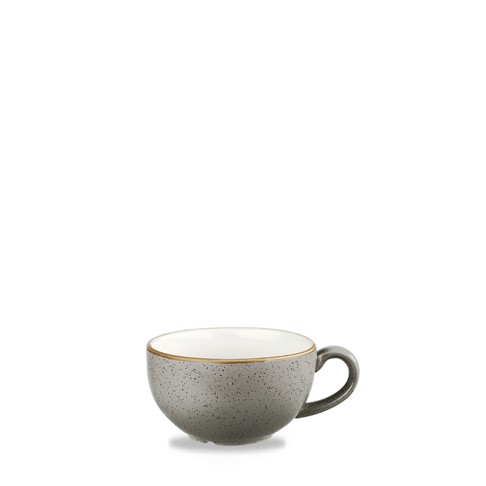 Stonecast 8 oz. Peppercorn Grey Cappuccino Cup