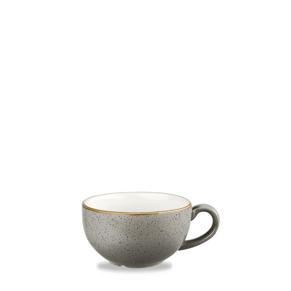Stonecast 12 oz. Peppercorn Grey Cappuccino Cup