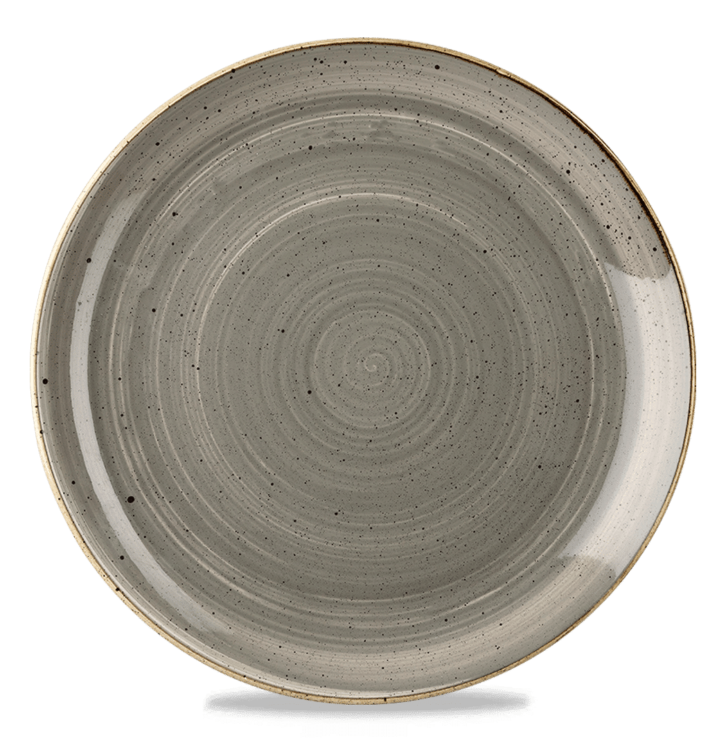 Stonecast 12 3/4" Peppercorn Grey Coupe Plate