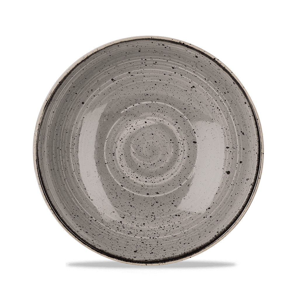 Stonecast 40 oz. Peppercorn Grey Coupe Bowl