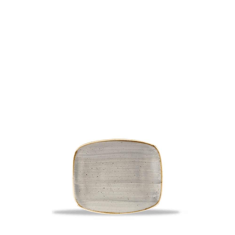 Stonecast 6" x 5" Peppercorn Grey Oblong Plate