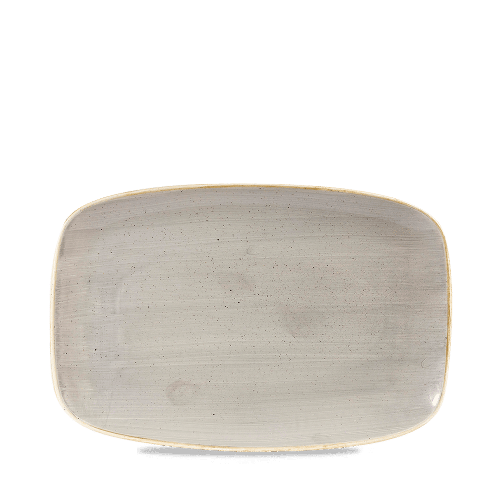 Stonecast 9 1/3" x 6 1/8" Peppercorn Grey Oblong Plate