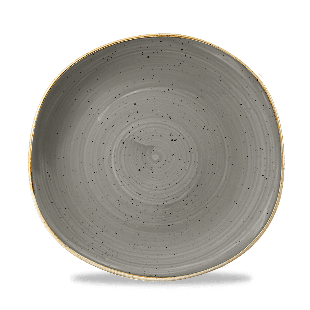 Stonecast 10 3/8" Peppercorn Grey Round Trace Plate