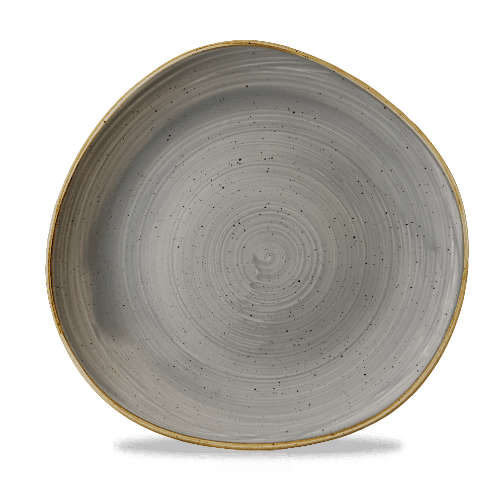 Stonecast 11 1/4" Peppercorn Grey Round Trace Plate