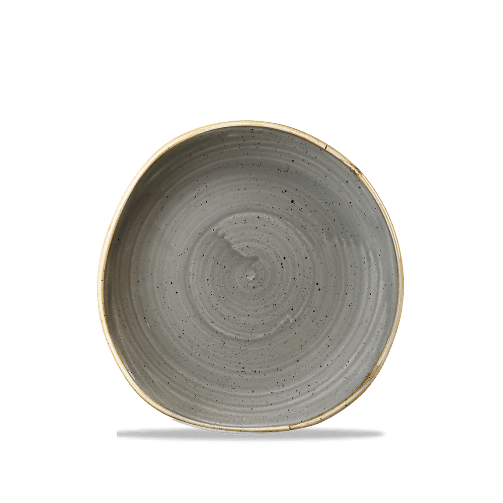 Stonecast 7 1/4" Peppercorn Grey Round Trace Plate
