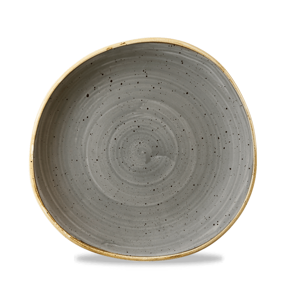 Stonecast 8-1/4" Peppercorn Grey Round Trace Plate
