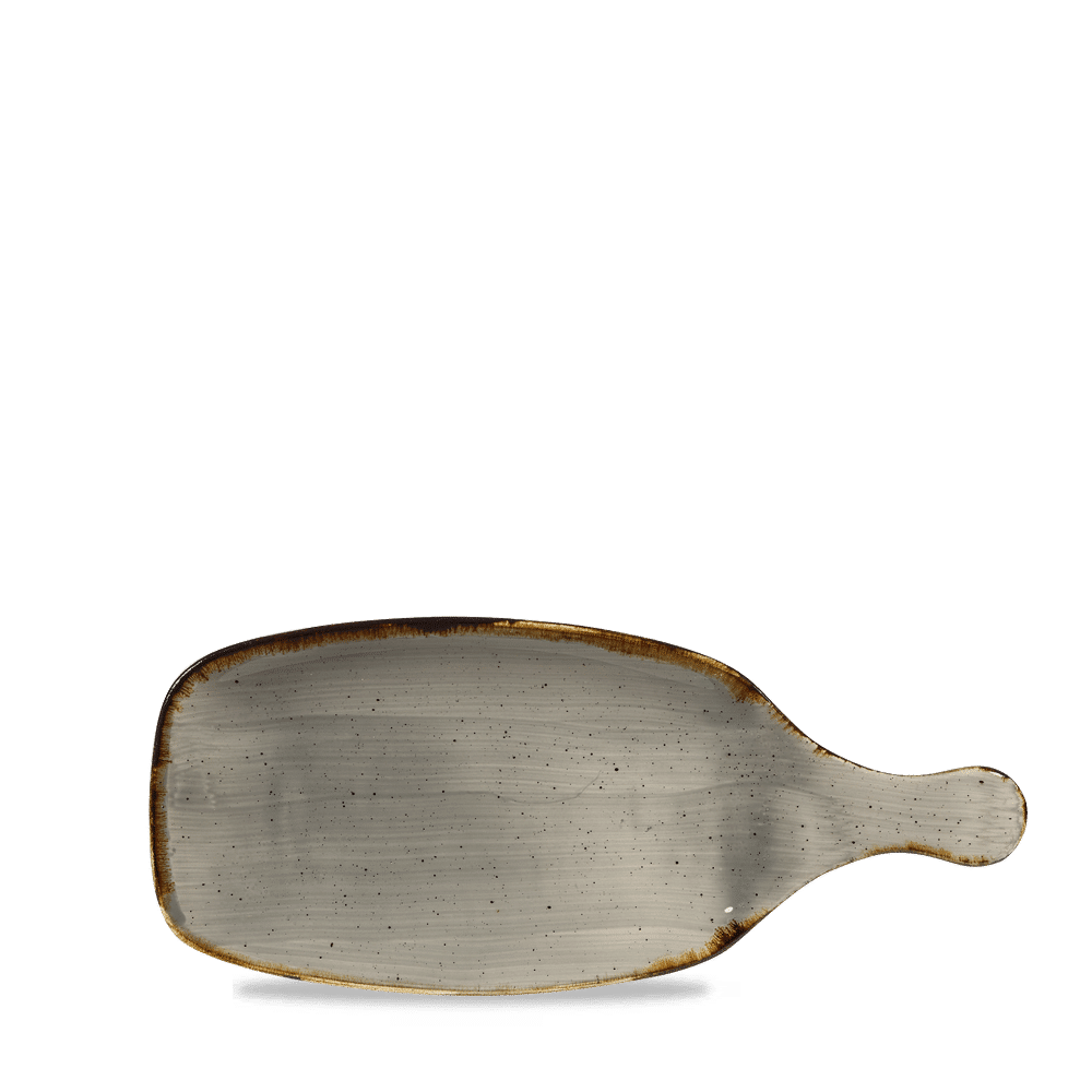 Stonecast 11-1/8" x 4-3/4" Peppercorn Grey Rectangular Serving Paddle