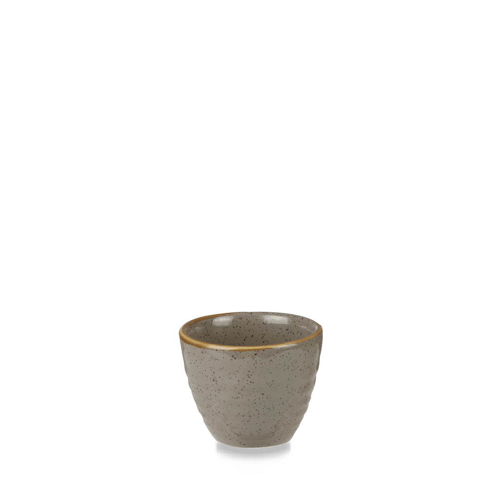 Stonecast 2 oz. Peppercorn Grey Ripple Dipper Pot