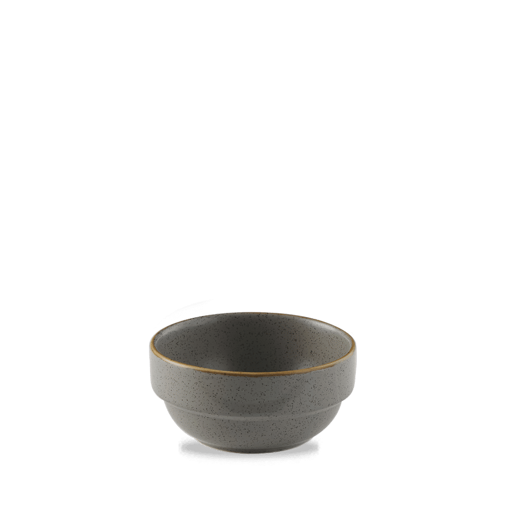 Stonecast 12.6 oz. Peppercorn Grey Round Bowl