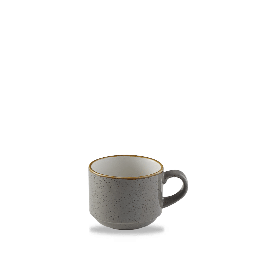Stonecast 8 oz. Peppercorn Grey Cup 2-3/4"H