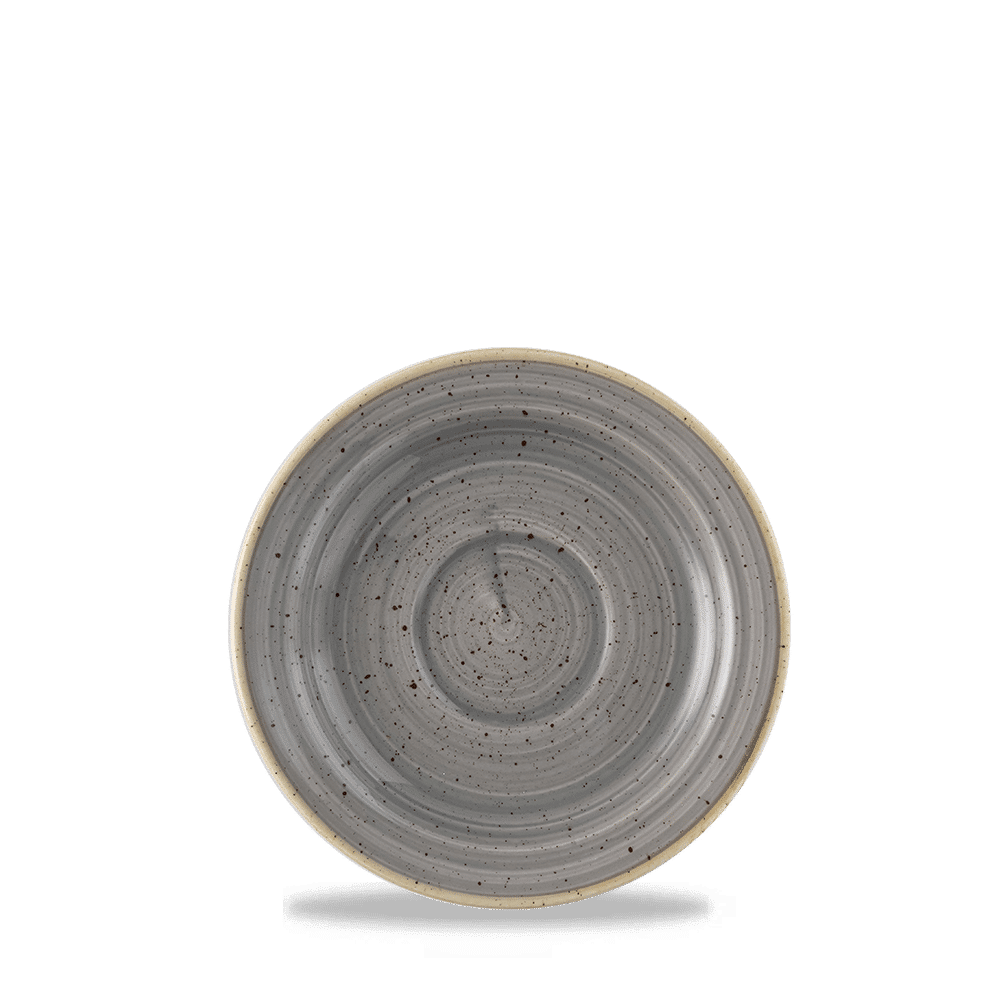 Stonecast 5 7/8" Peppercorn Grey Round Saucer