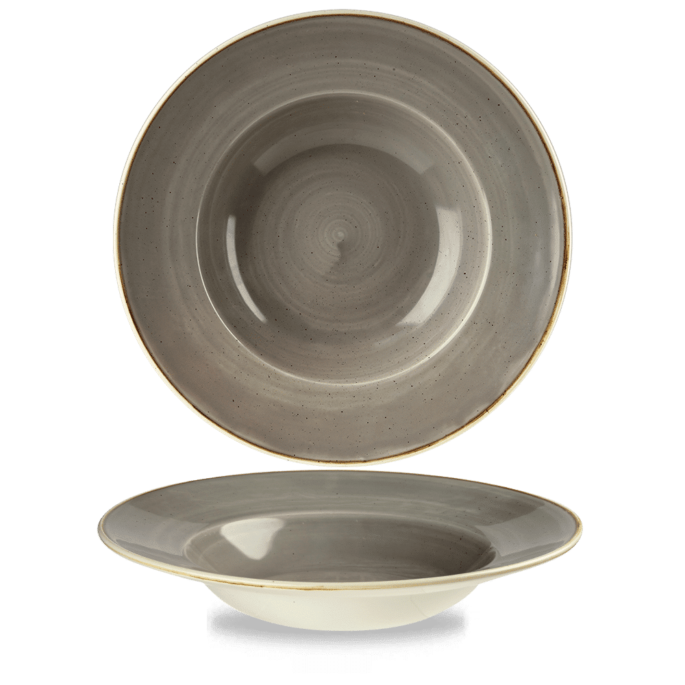 Stonecast 16-1/2 oz. Peppercorn Grey Round Bowl