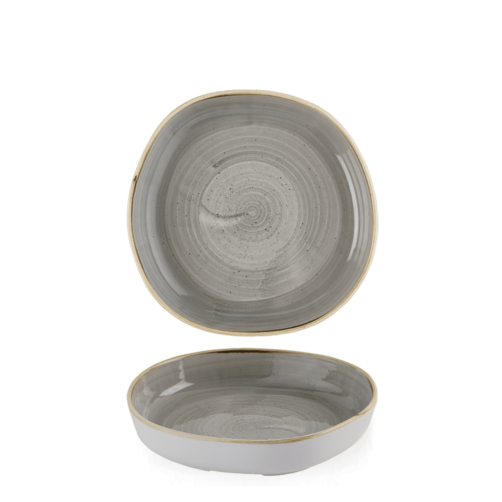 Stonecast 7 7/8" Peppercorn Grey Walled Bowl