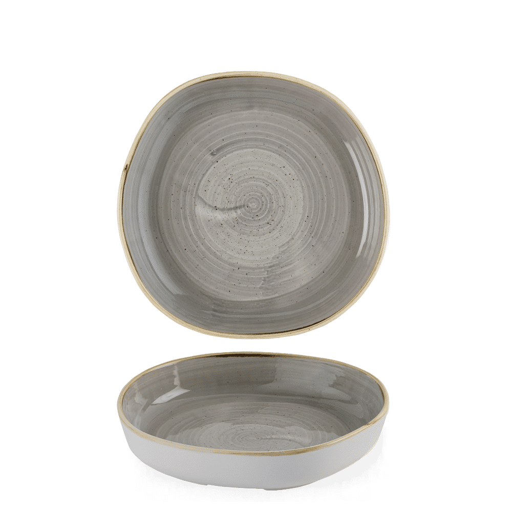 Stonecast 9 1/4" Peppercorn Grey Walled Bowl