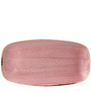Stonecast® 13-7/8" x 7-3/8" Oblong Chef's Plate, Petal Pink